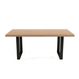 Masa fixa 180 cm stejar/negru U Colton