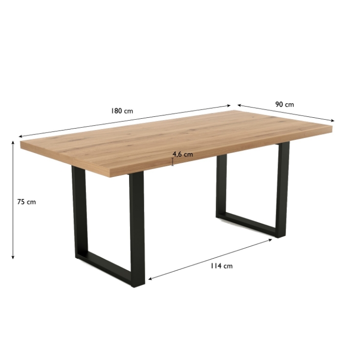 masa fixa 180 cm