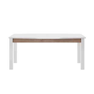 Masa extensibila 180/230 cm alb lucios/stejar salbatic Dune